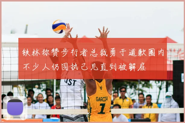 铁林称赞步行者总裁勇于道歉圈内不少人仍固执己见直到被解雇